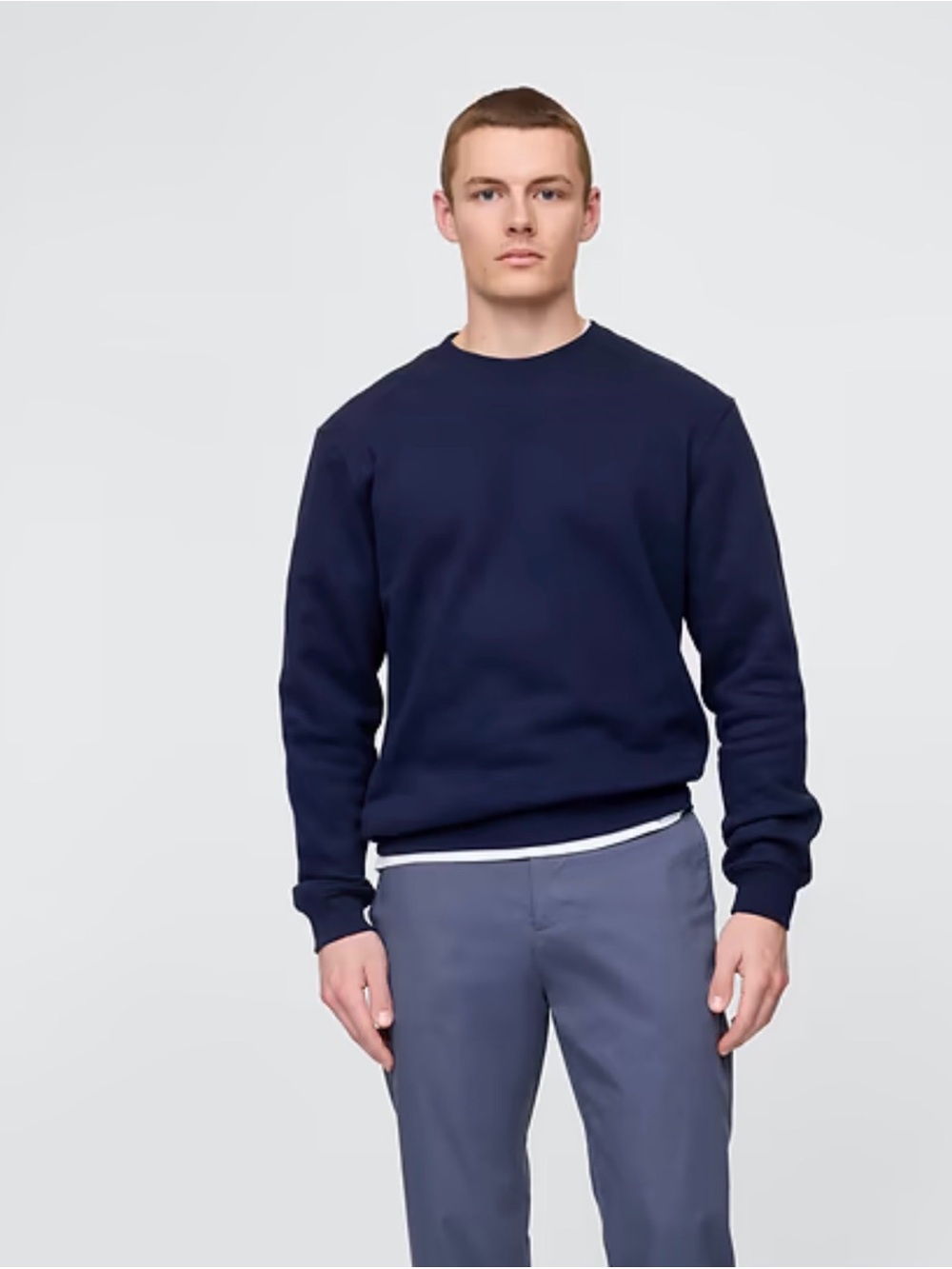 Banana Republic Men's Crewneck Sweater in Navy Blue XXL
